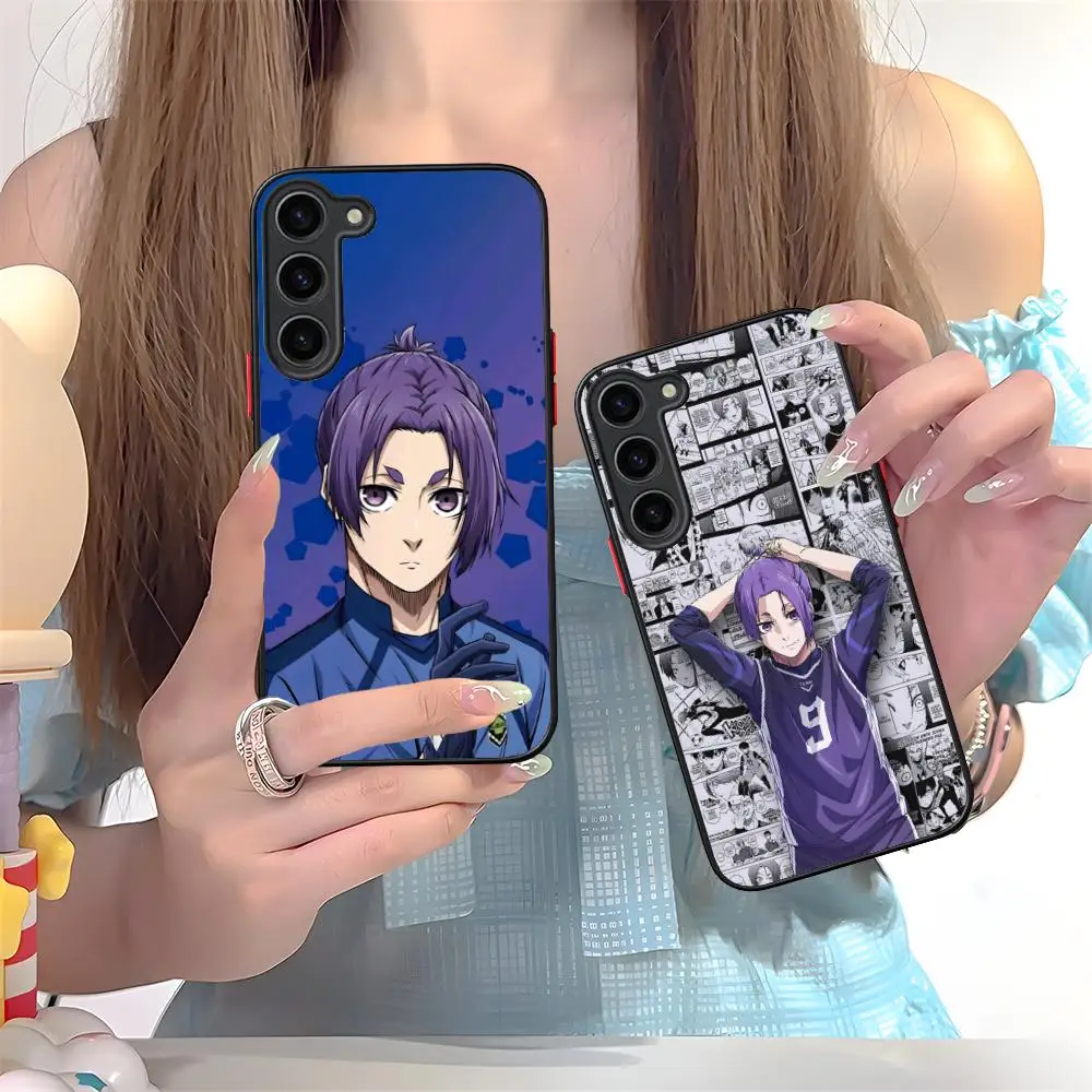 Blue Lock Reo Mikage Phone Case for Samsung Galaxy S26 S25 S24 S23 S22 S21 Plus FE Ultra Skin Feel Shockproof Cover