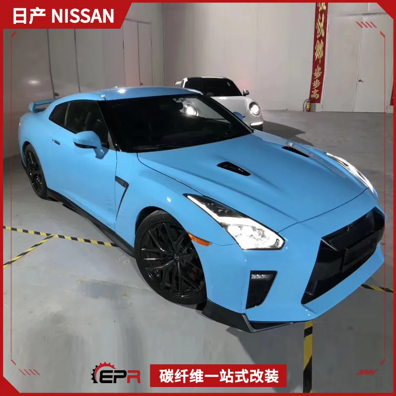 SAAR Suitable for Nissan GTR Modification R35 Old to New Full Set Body Kit Replacement PP Material Front and Rear Bumper Lips