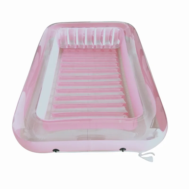 

With Pillow Nylon Kids Adults Pink PVC Swimming Pool Inflatable Float Row Inflatable Boat
