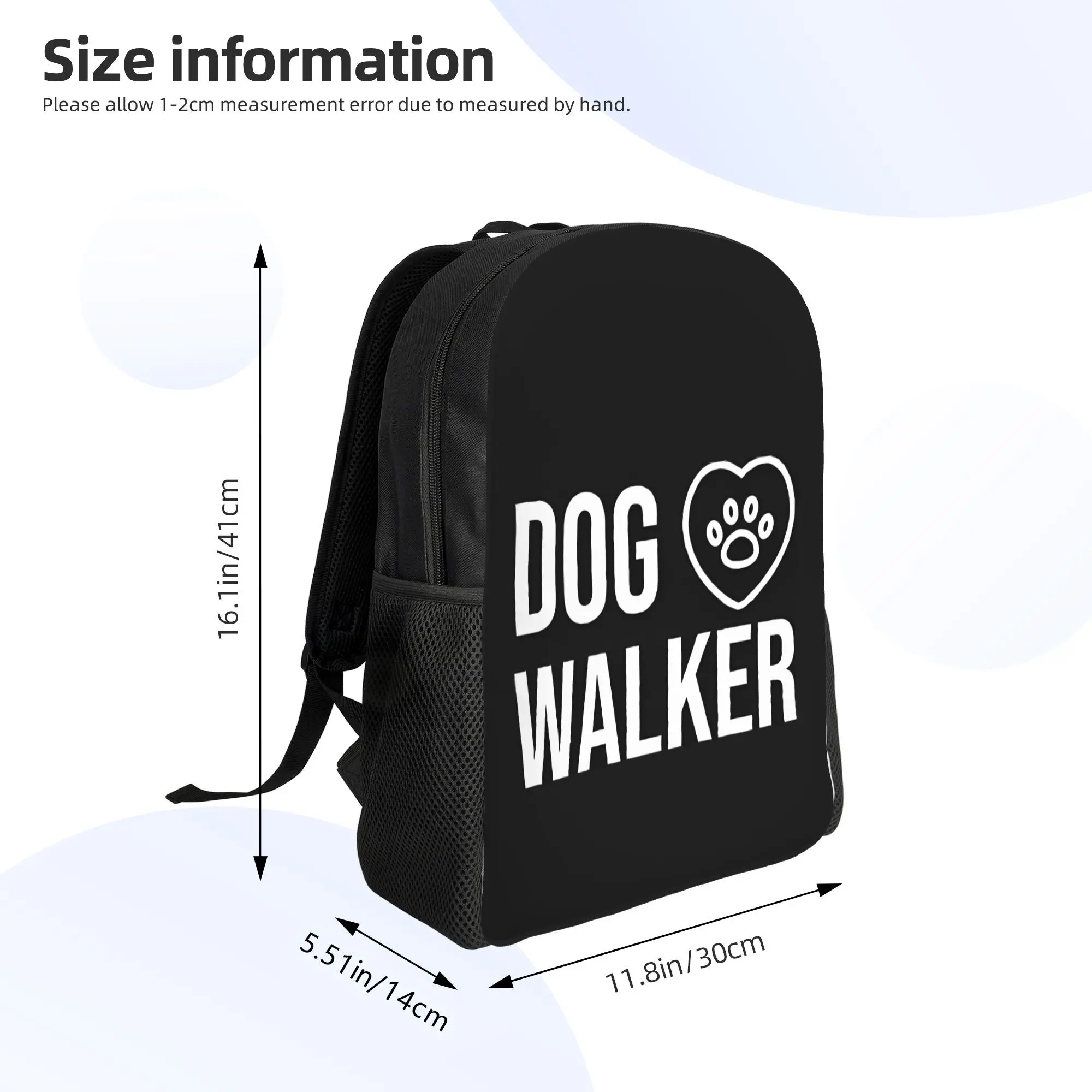 

1Pc Dog Walker 2 Printed Style Large Capacity Everyday Commute Backpack Utility Bag Schoolbag Fashion Backpack