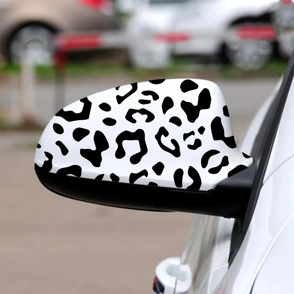 Car Decals Fashion Leopard Print Stickers Waterproof Decorative DIY Vinyl For Rear View Mirror Windows Auto Exterior Accessories