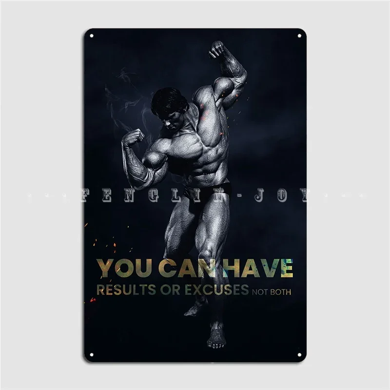 Arnold Schwarzenegger Metal Sign Wall Cave Living Room Plaques Custom Tin Sign Poster