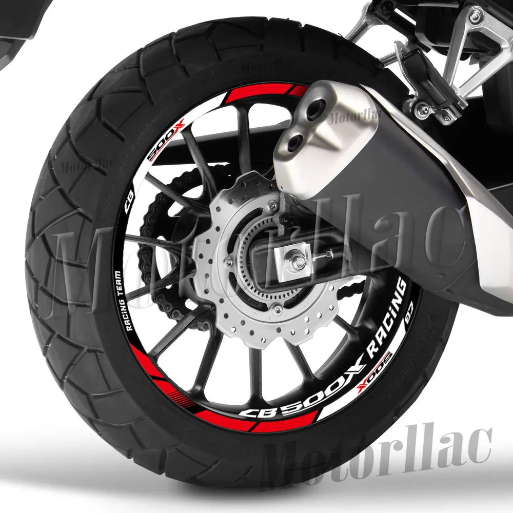 Für CB500 X CB 500X 2019-2023 Reflektierende Motorrad-Felgenaufkleber, CB500X Streifenaufkleber, Zubehör, Wasserdicht – Detail 2