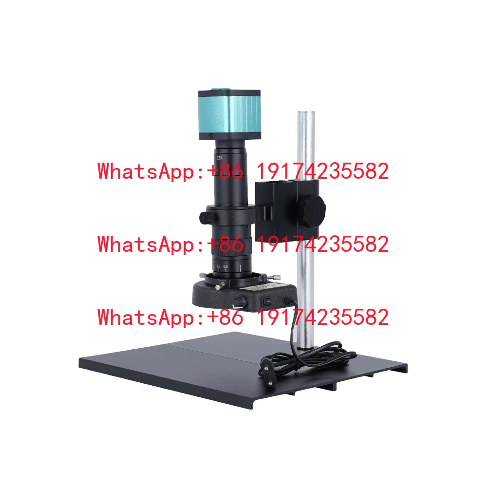 HD CCD Continuous Zoom Digital Microscope 180x Continuous 0.7-4.5X Zoom Microscope Camera For Phone BGA Repair