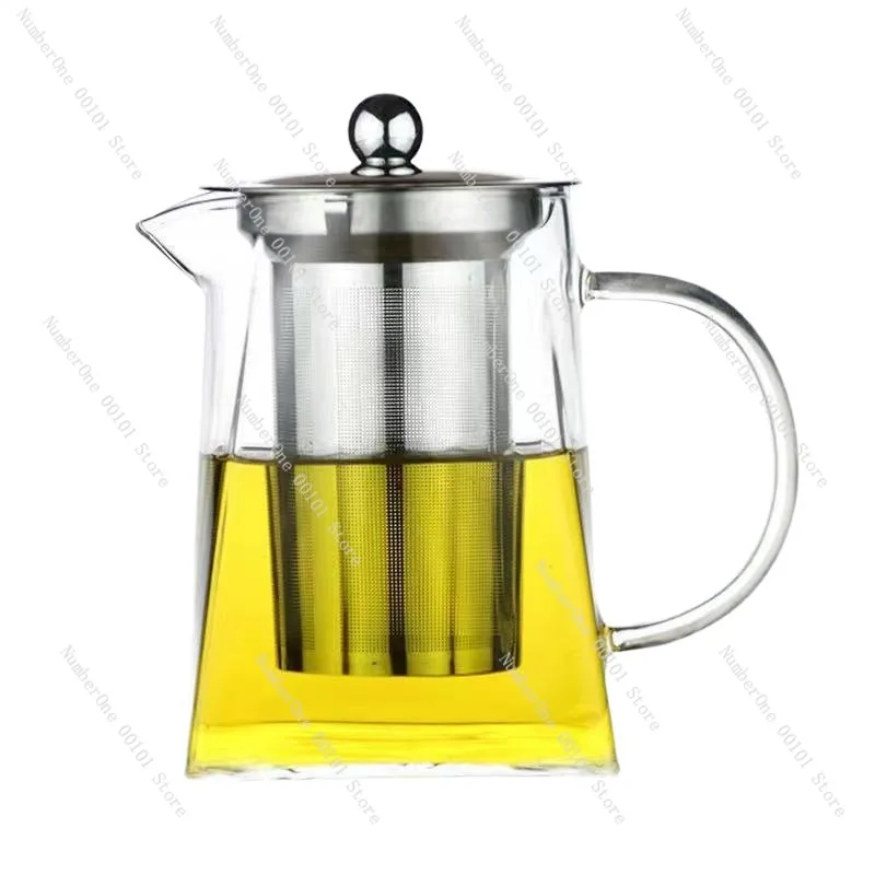 High borosilicate glass teapot with tea-water separator,heat-resistant electric ceramic stove kettle,durable brewing pot,tea set