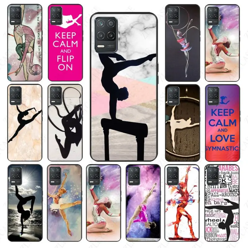 Love Gymnastics silhouette sports Phone cover For oppo Realme C25Y C55 C25S S21Y C11 6i 9i 7pro 8pro 9pro 11pro 10 Cases coque