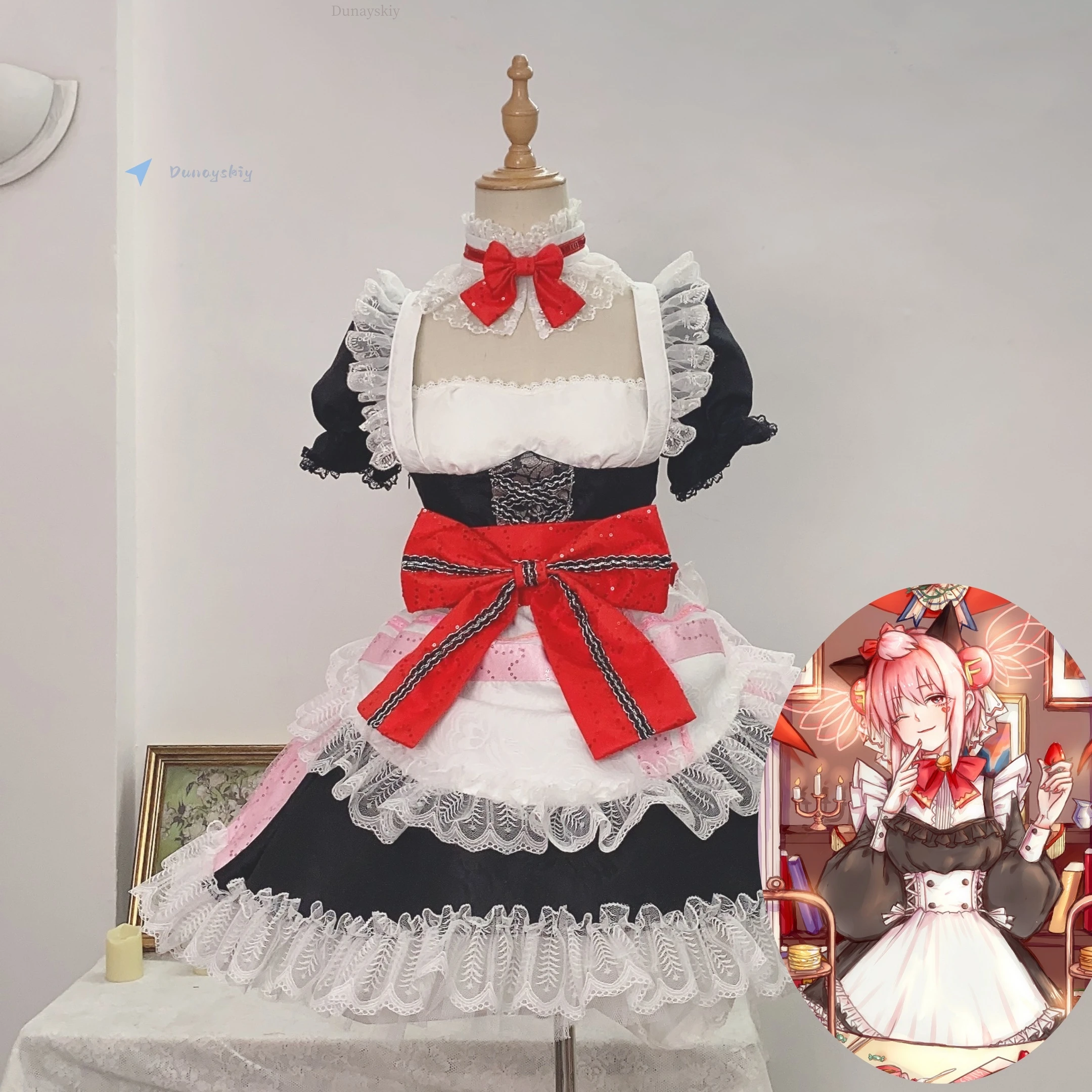 

Niko Adult Female Costumes Halloween Woman Cosplay Dresses Lovelive Anime Maid Women's Costume Japanese Famale Girl