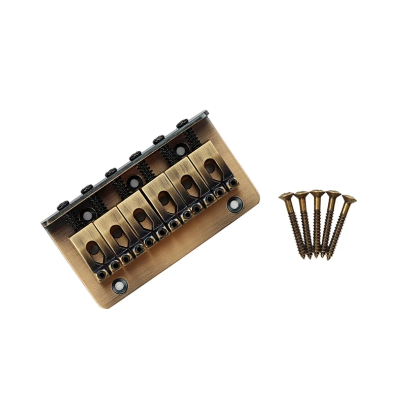 Multifuntional 6 String Electric Bass Bridge Bass Guitar Part Music Instrument Hardware Electric Bass Bridge for Guitar