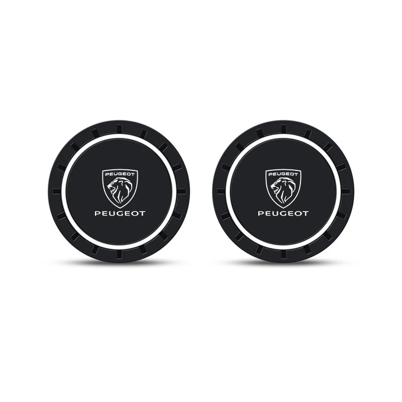 Silicone Non-Slip Car Water Cup Pad Interior Decor Accessories For Peugeot 107 206 207 208 307 308 3008