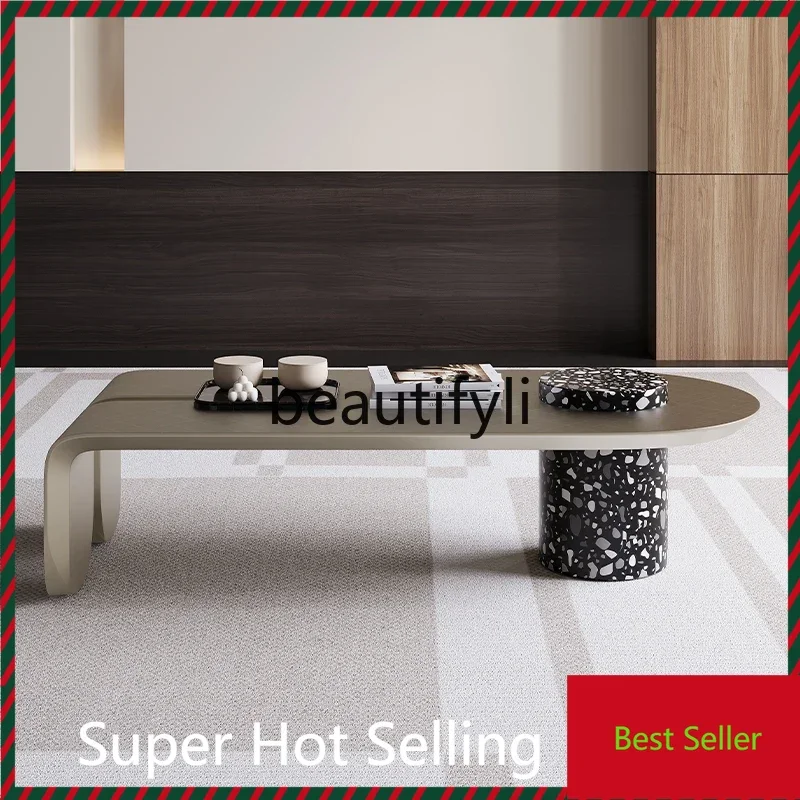 

Italian minimalist living room coffee table art coffee table modern small apartment new simple coffee table G1218