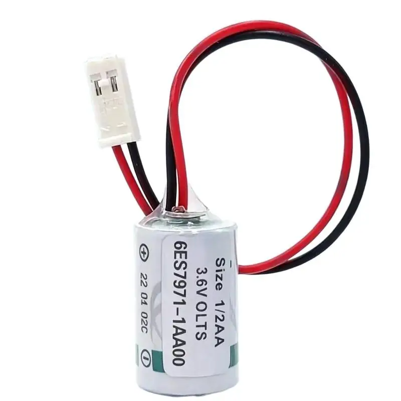 A++ New Replacement for Siemens PLC S7-300 Module Battery 6ES7971-1AA00-0AA0 1/2AA 3.6V  5pcs