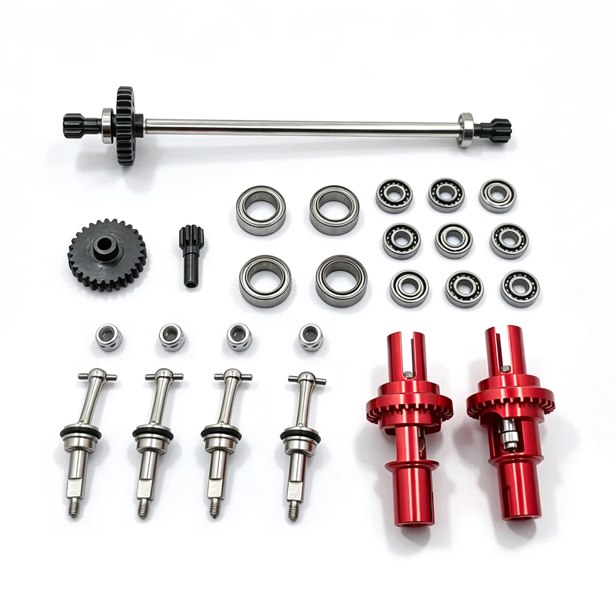 RC Car Metal Gear Differential Drive Shaft Set Fit for WLtoys 1/28 284131 K979 K989 P929 P939 Retrofit Remote Control Car Parts