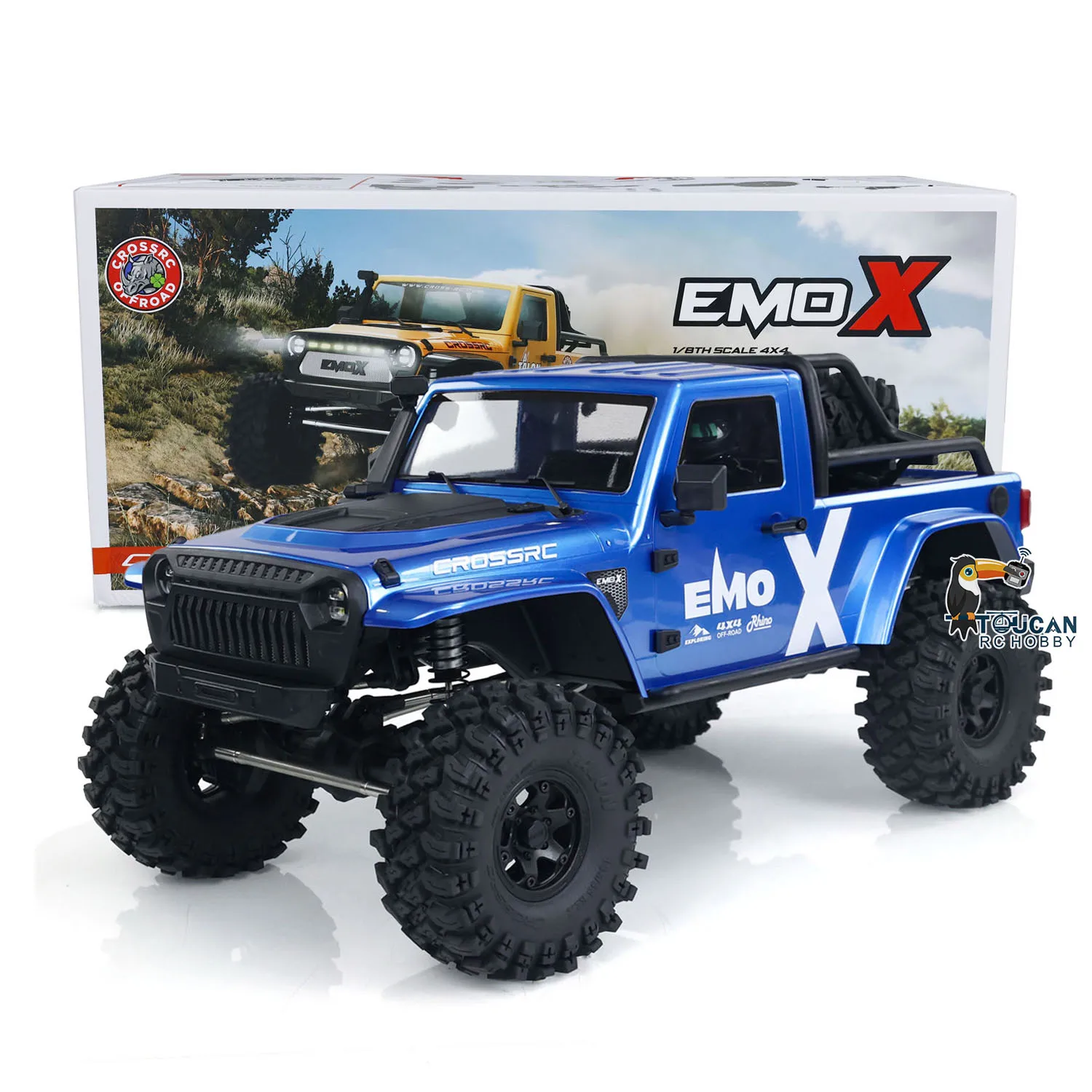 

Новый 1/8 CROSSRC EMO X RC Rock Crawler 2025Type 4X4 Радиоуправление Внедорожные автомобили Модель ARTR Дифференциальный замок Ось 2-скоростные автомобили