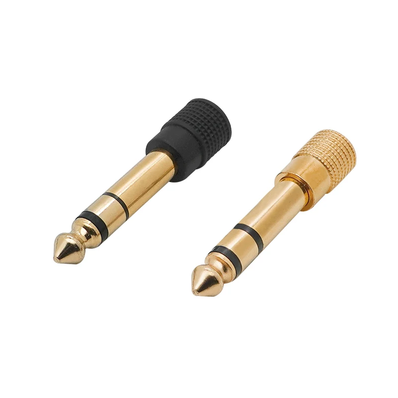 1pcs Stereo Headphone Audio Adapter Plug 3.5mm Jack to 6.5mm Gold Plated Speaker Microphone Audio Connector