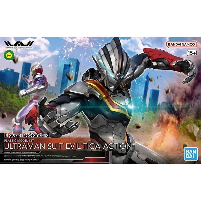 In Stock Original Bandai ULTRAMAN Figure-rise Anime FRS SUIT EVIL TIGA ACTION Anime Action Figure Assembly Model Doll Toys Gifts