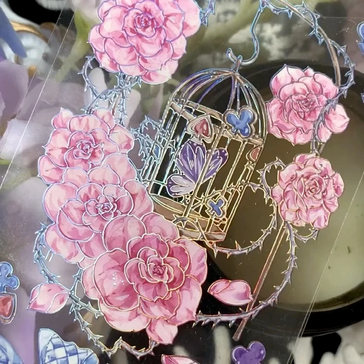 

Flower Birds Shiny PET Tape