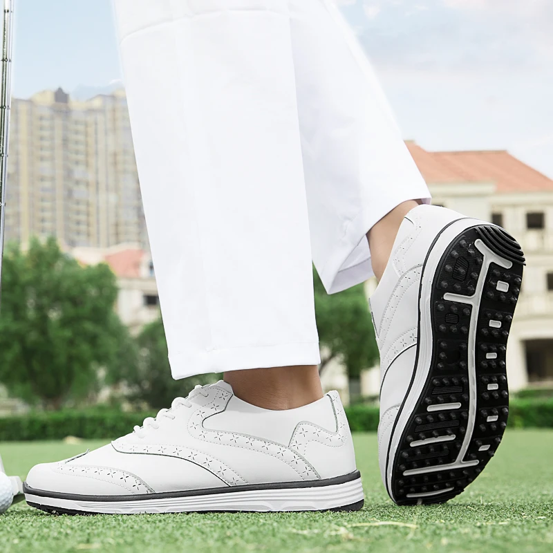 Men Golf Shoes Casual Breathable Waterproof Non-slip Golf Outdoor Training Shoes