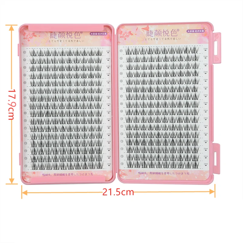 24Rows Eyeslashes Extension Personal Professional Individual Cluster Grafting Wholesale Eyelash Large Capacity Flowerknow Makeup