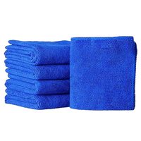 5Pcs Fabulous Great Blue Wash Cloth Car Auto Care Microfiber Cleaning Towels Detailing Polishing Home Clean Tools