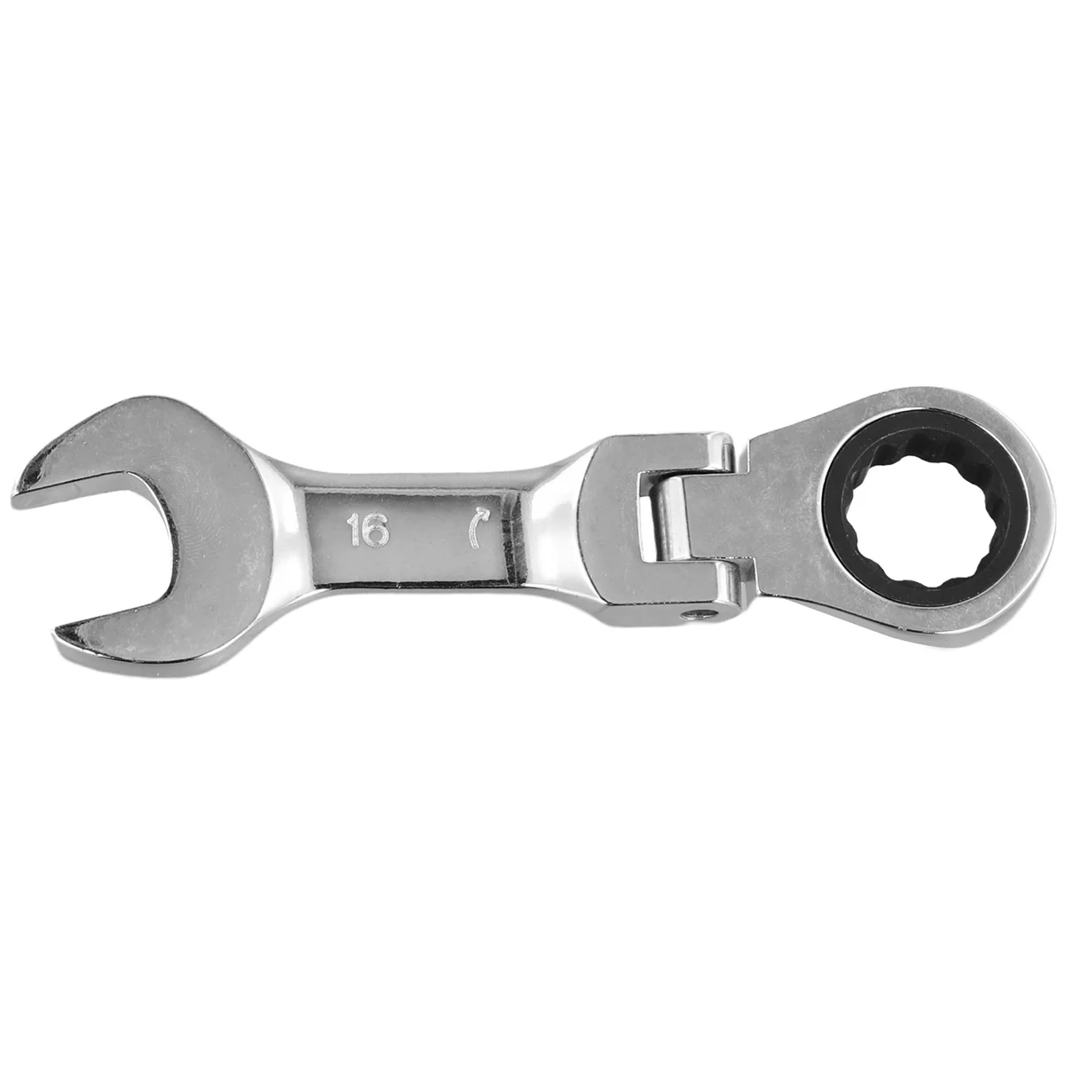 N18R Short Handle Ratchet Wrench with Movable ,Quick Dual-Purpose Open End Wrench,Hardware Tool, Labor-Saving Wrench 16mm
