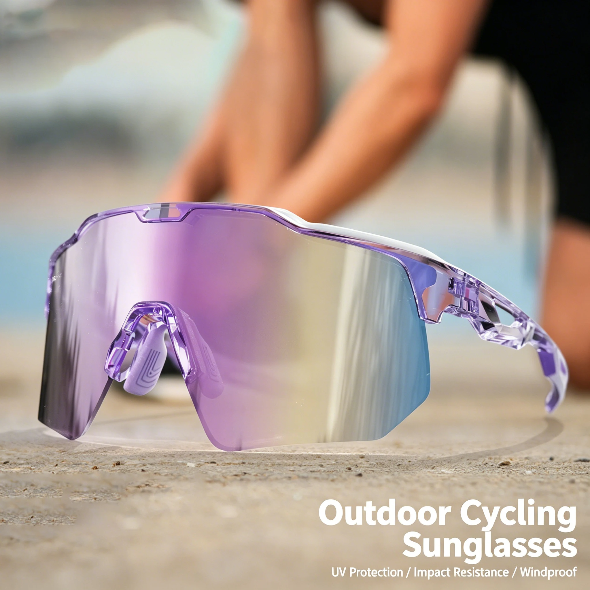

2026 UV400 Professional Cycling Sunglasses Men Women MTB Road Fashion Fog Windproof TR90 Sports Glasses Outdoor Running Fishing