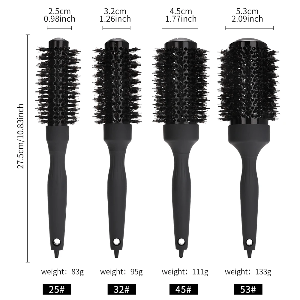 Barbertop Comb Salon Styling Tools Round Hair Comb Hairdressing Curling Hair Brushes Combs Hairdressing Supply