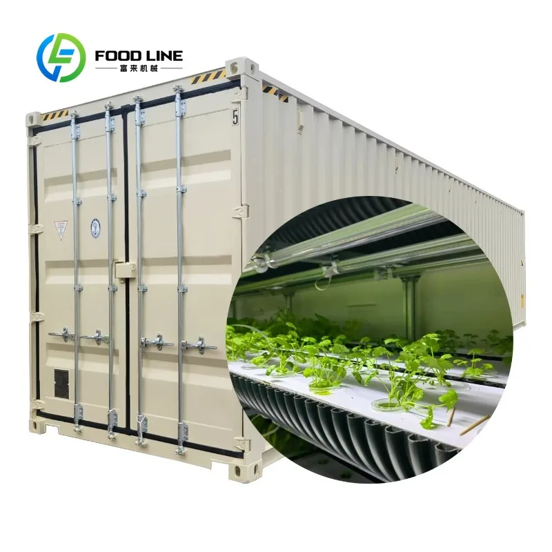 Smart Farm Container Greenhouse Mushroom Fruiting Chamber App Control Steel Vertical Growing System Stable Design Automatic