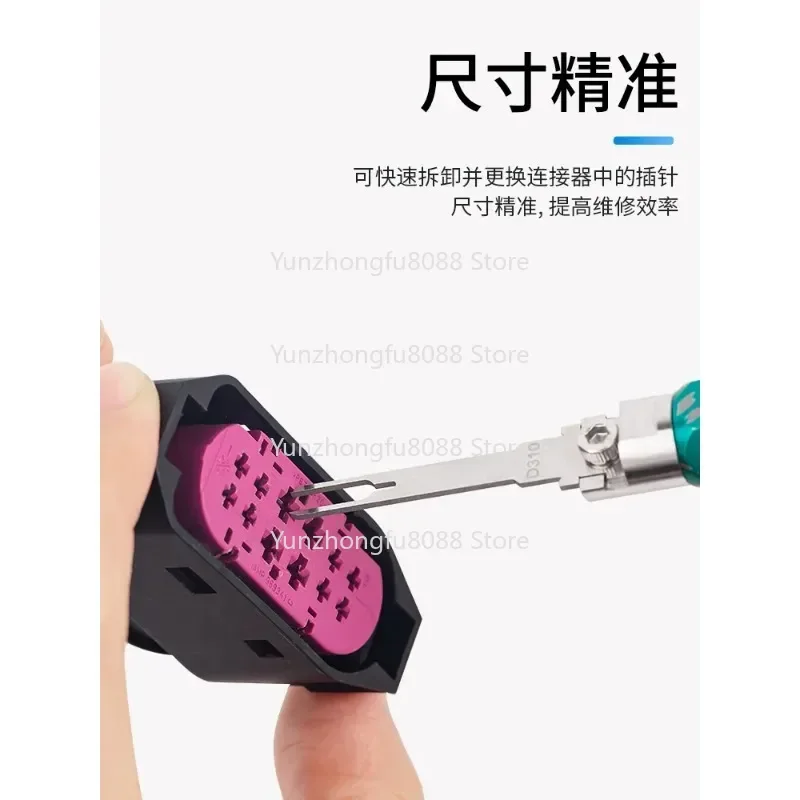 

Retracting Needle Set Aviation Terminal Disassembly Tool 27 Piece Automotive Wire Harness Plug