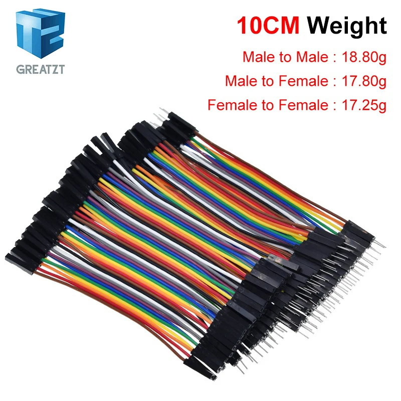 For Dupont Line 10CM 15CM 20CM 30CM 40Pin Male to Male + Male to Female + Female to Female Jumper Wire for Arduino DIY KIT