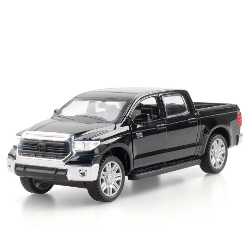 1:32 Toyota Tundra Pickup Truck Off-road Transporter Alloy Model Car Diecast Metal Vehicle Toy Model Sound＆Light Toy