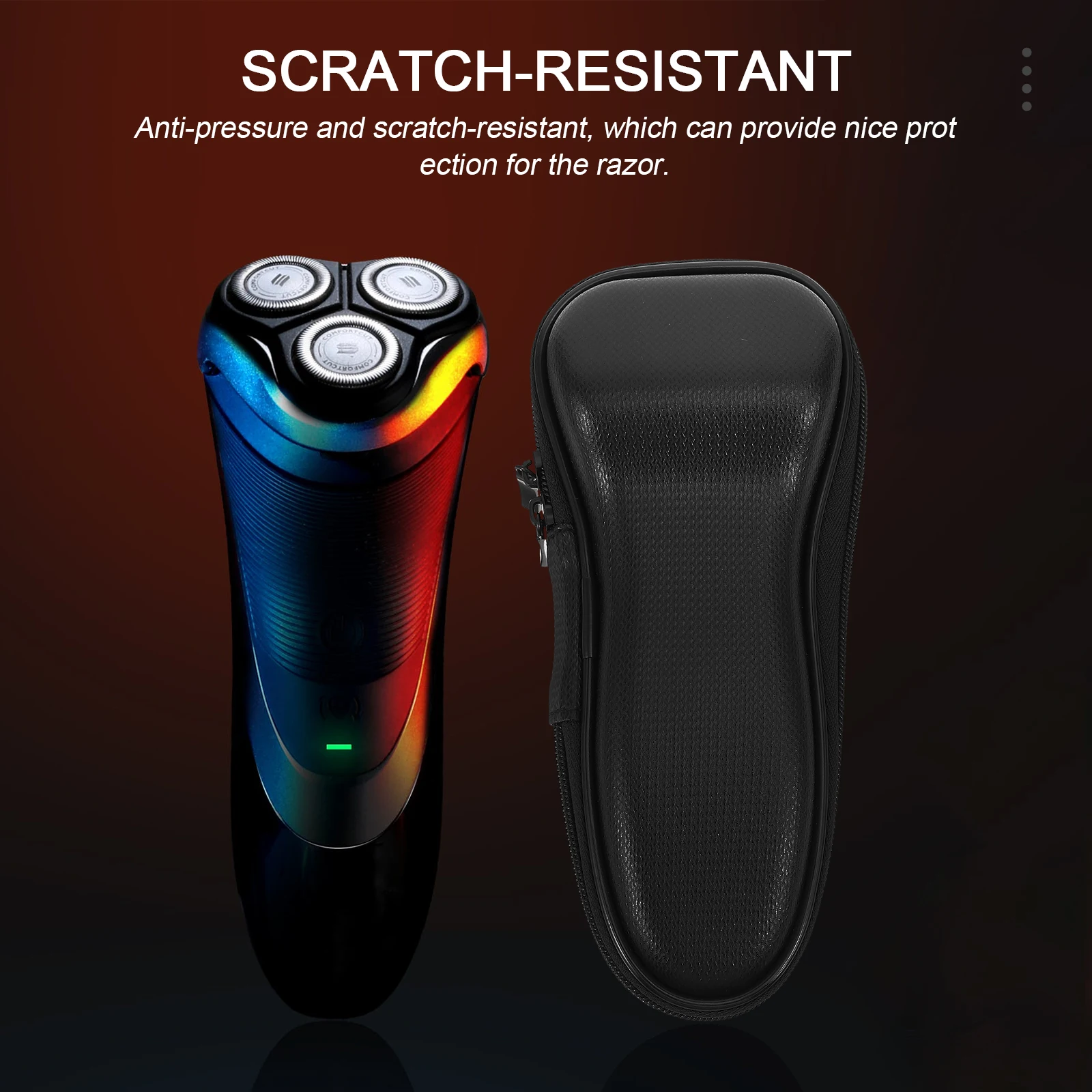 

Shaver Bag Portable Razor Travel Case Dust Proof Shockproof Eva Storage Bag Waterproof Wear Resistant Gift For Family Friends