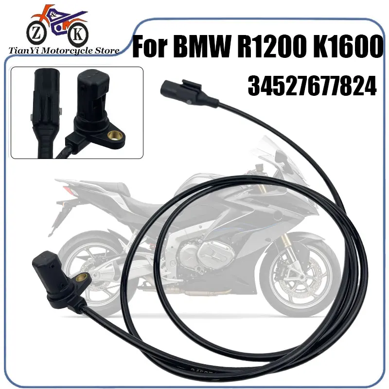 34527677824 Motorcycle Wheel Speed Sensor For BMW R1200 K1200 K1300 K1600 R NineT Series Motorbike ABS Speed Sensor Replacement