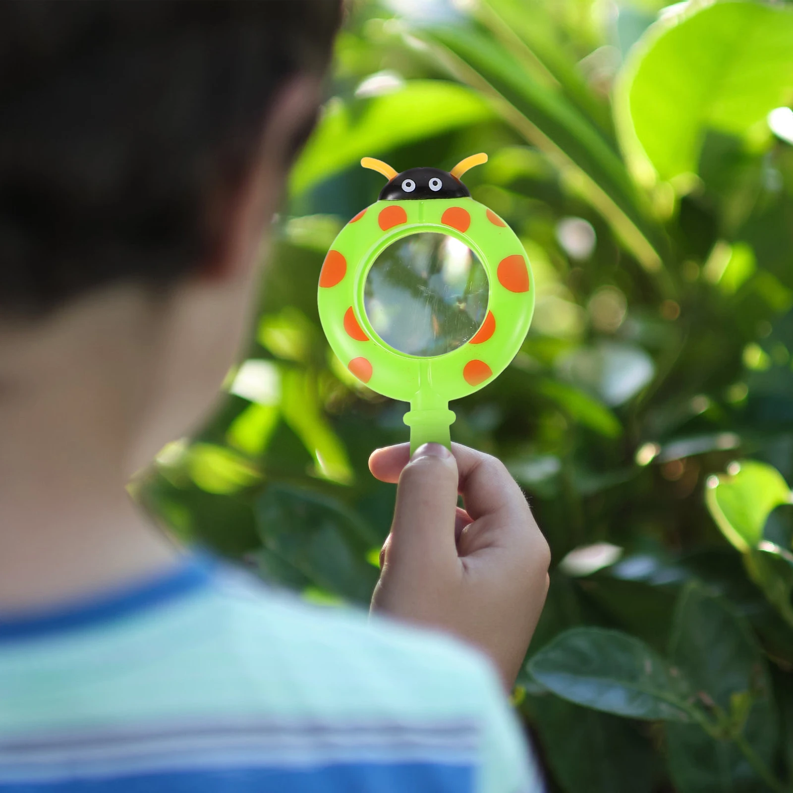 Portátil handheld lupa crianças dos desenhos animados observador de insetos plástico não tóxico alta definição ferramenta de exploração biológica