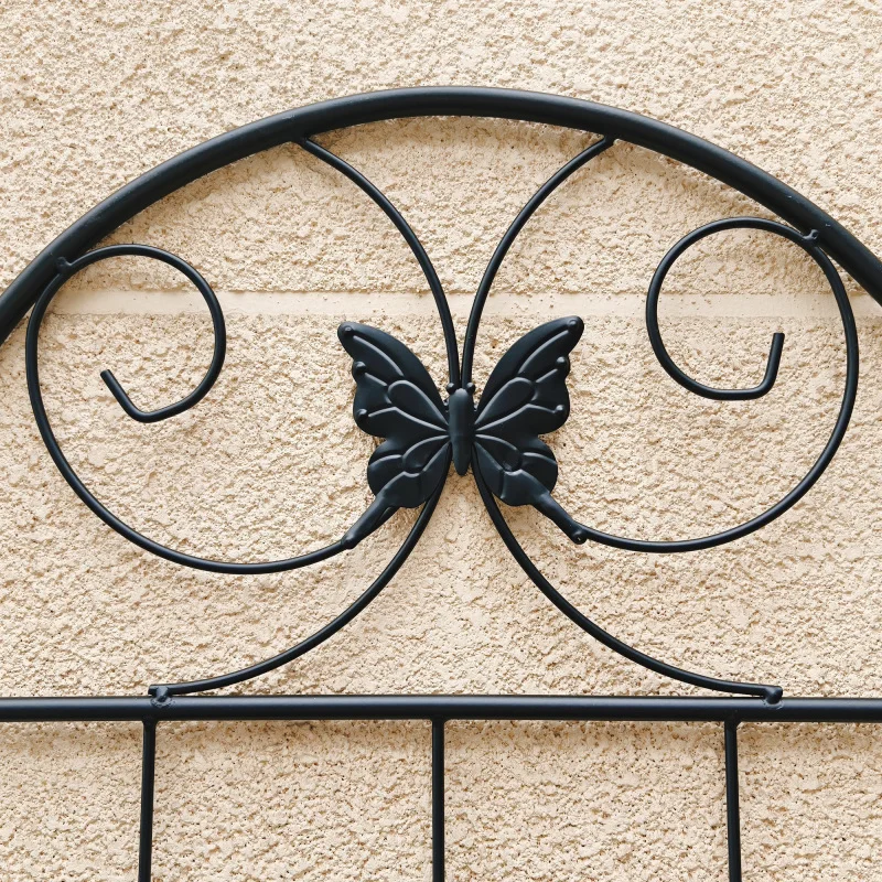 

Climbing Climbing plants Garden Garden trellis Metal Plants Pre Single Sturdy Trellis 2 Pack Metal Garden Trellis 71 x 19.7 Rust