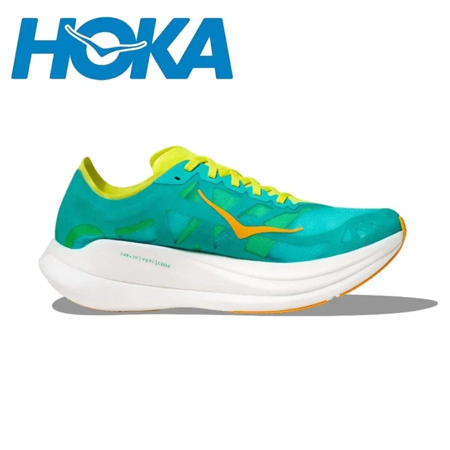 Original HOKA One One Rocket X2 Running Shoes Men Women Engineered Mesh Upper Professional Marathon Running Shoes