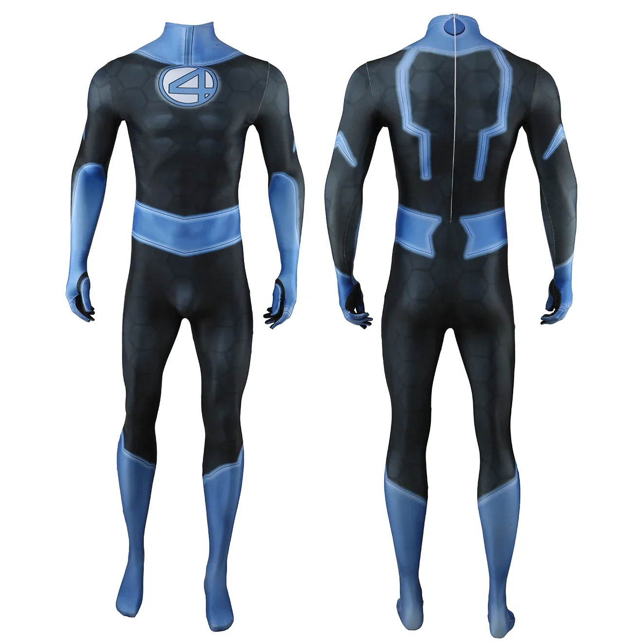 

Fantastic Four Cosplay Costume Superhero 3D Printed Spandex Bodysuit Mister Fantastic Richards Zentai Outfit Halloween Costume