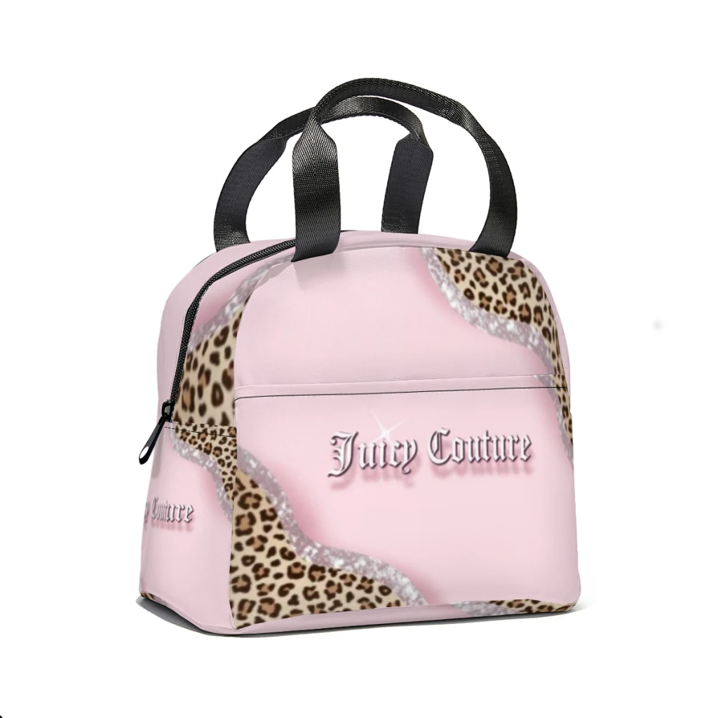 Hot-Sale-Like-Juicy-Couture-Style Lunch Bag for School Waterproof Picnic Thermal Cooler Insulated Lunch Box Women Kids Tote Bags