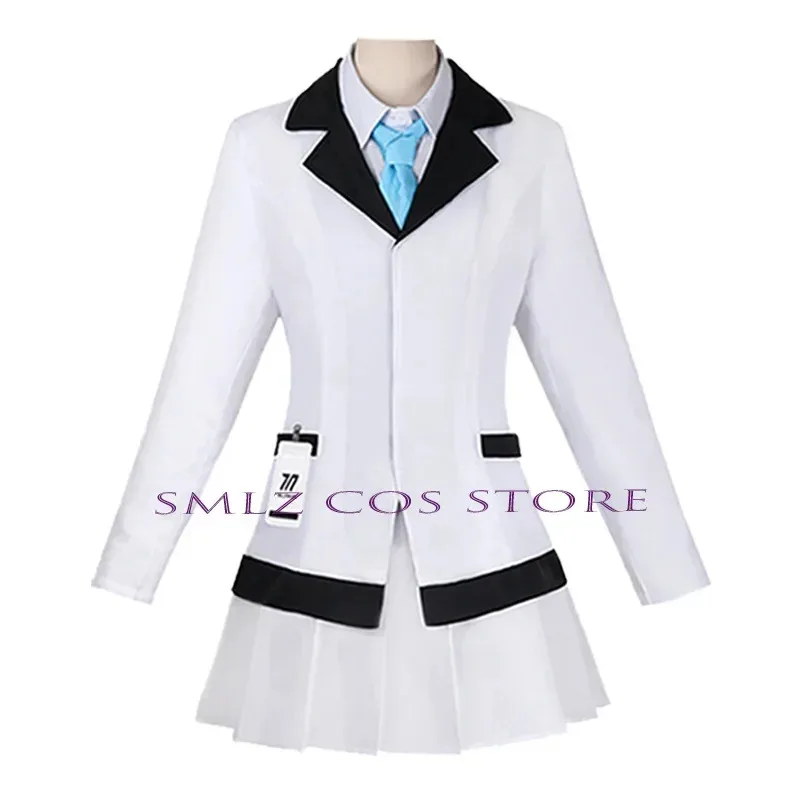 لعبة الأزرق الأرشيف Ushio Noa تأثيري حلي شيو نو الأبيض الزي الرسمي دعوى هالوين كرنفال ملابس الباروكات للمرأة فتاة