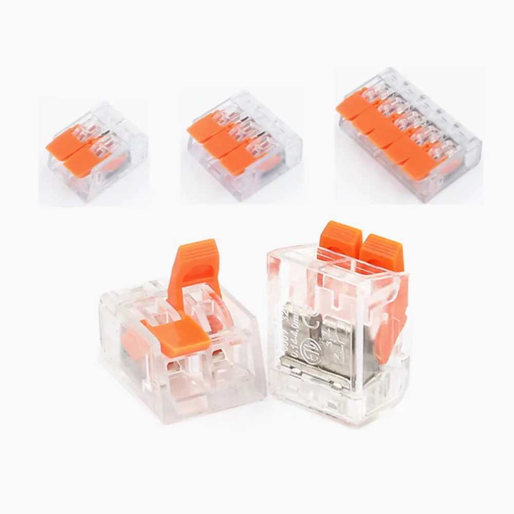 31/75 Pcs Compact Splicing Wire Connector Assortment. Quick Connect Wire Terminal Kit. Push-In Lever Wire Connectors