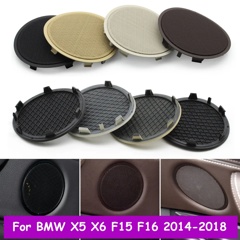 

F15 F16 Car Front Rear Door Left Right Horn Loudspeaker Grill Sound Audio Cover Replacement For BMW X5 X6 2014-2018