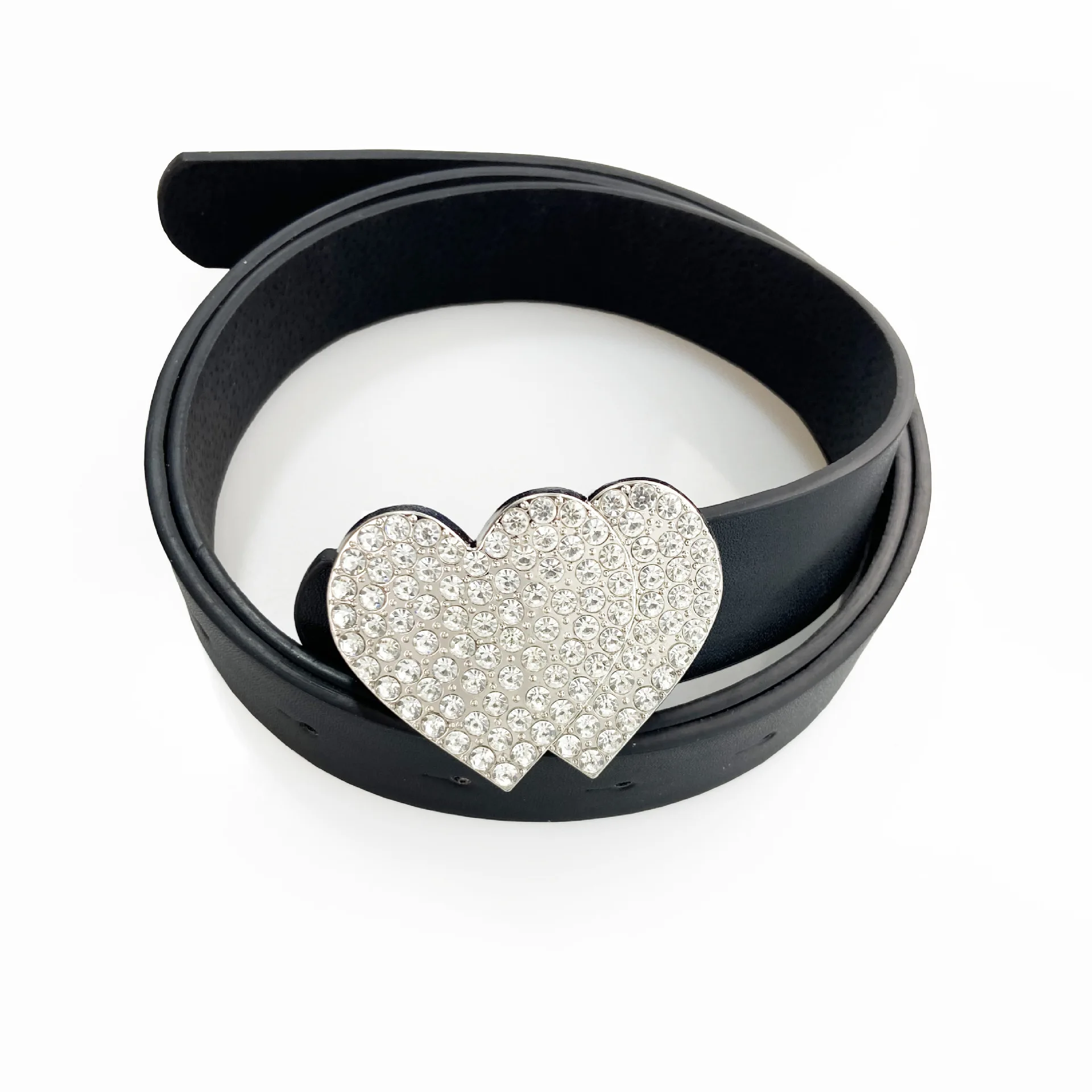 Новый модный женский ремень с персиковым сердечком на пуговицах, пояс с любовным глазом, универсальные повседневные джинсы, брюки, платья, декоративный женский ремень