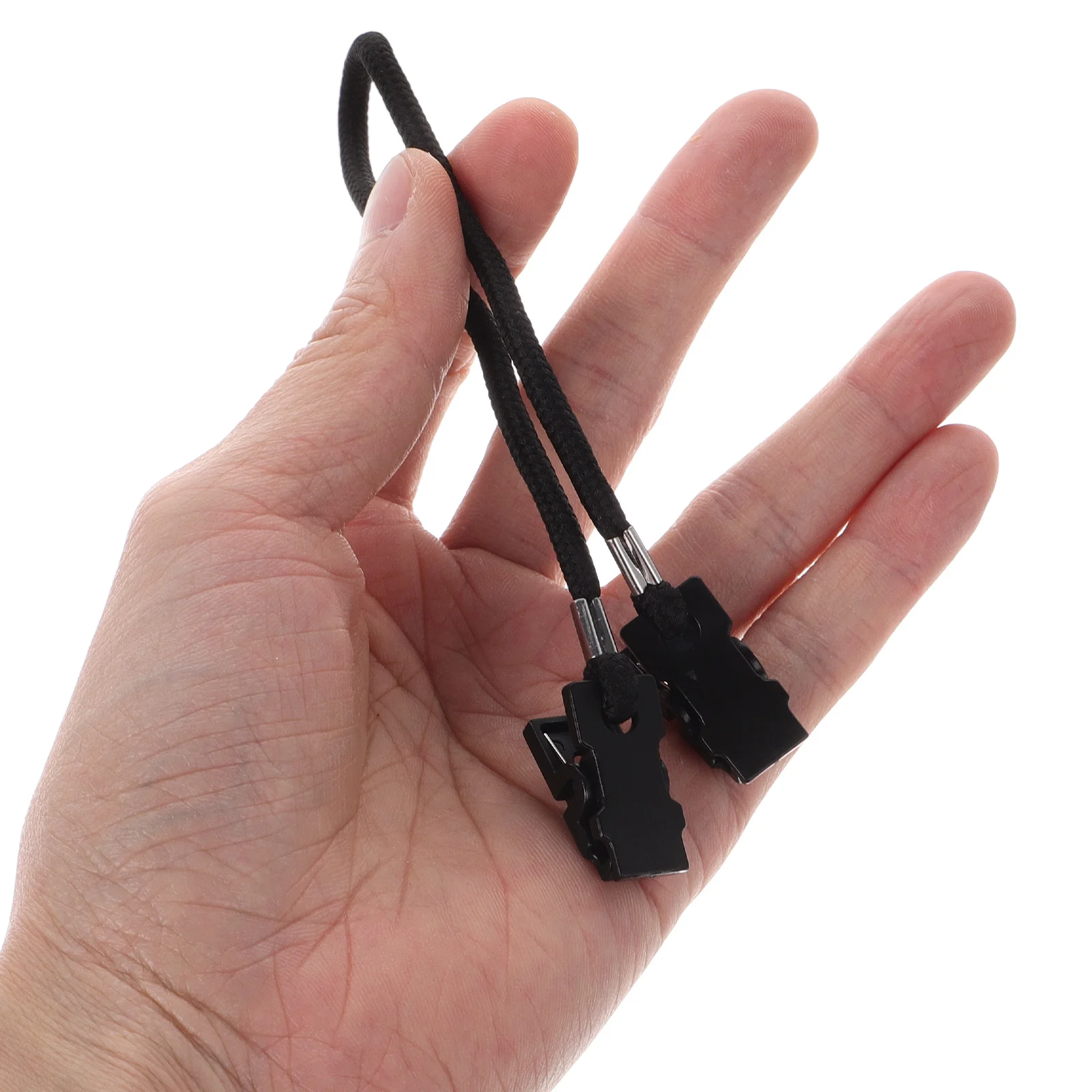 Cordão de óculos com clipe retentor de chapéu, 2 peças, alça ajustável à prova de vento para ciclismo, corrida, viagens, esportes ao ar livre, homens e mulheres