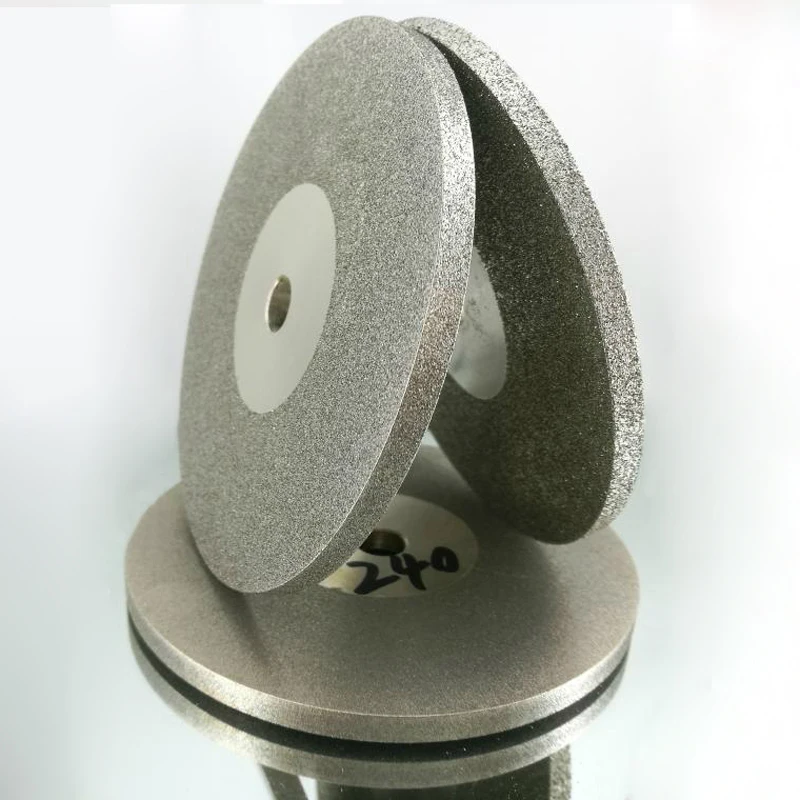 Dwustronna tarcza diamentowa do szlifowania kamieni szlachetnych 100mm 4 cale x 10mm, ceramiczna, do kamieni szlachetnych, stopów, obrotowe narzędzia ścierne