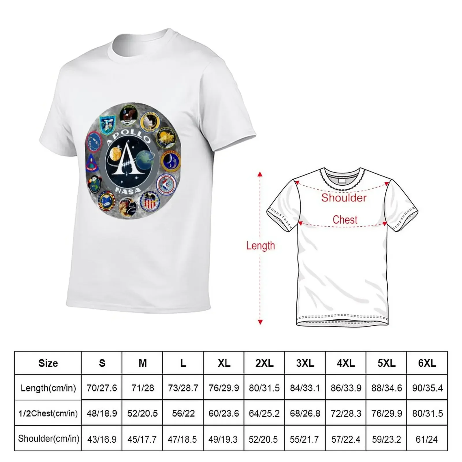 Apollo Mission Composite Logo T-Shirt basketball graphic tees graphics cotton graphic tees shirts men