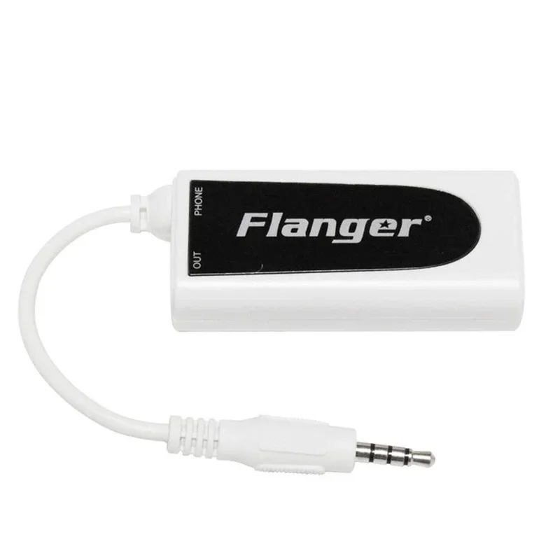 Flanger FC-21 3.5mm Output Guitar Effect Interface Link Adapter Audio Connector Adaptor for IPhone IOS Android Device