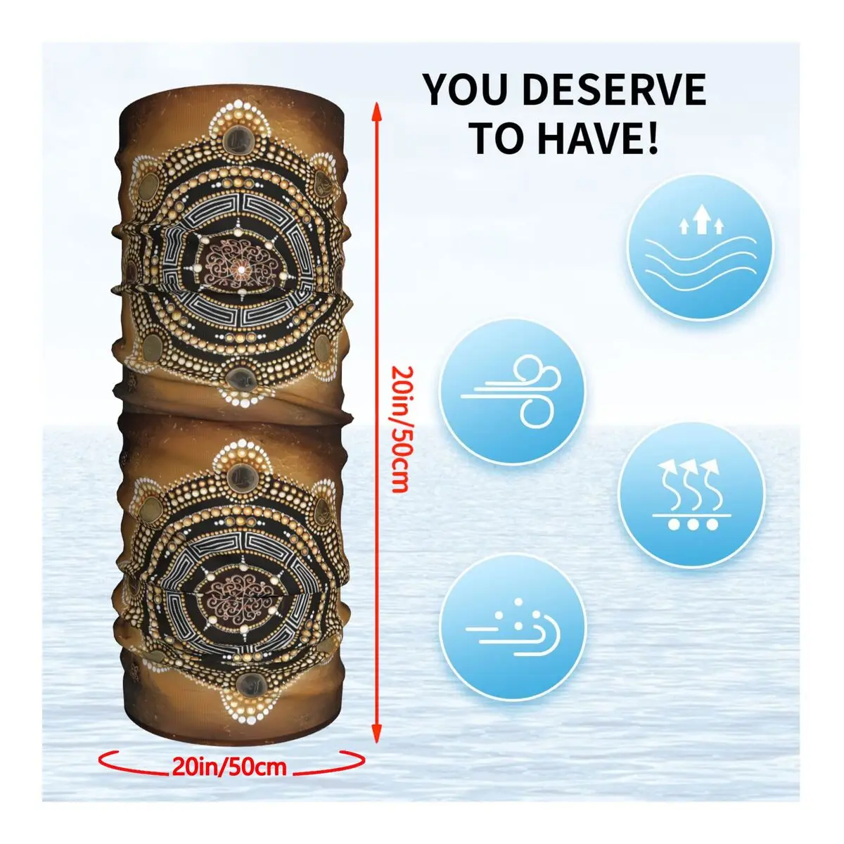 Datura (3) Scarf Neckerchief Neck Face Mask Polyester