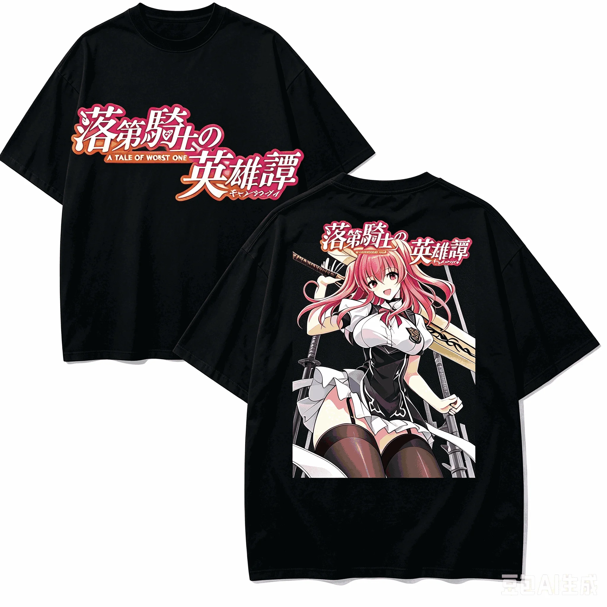Chivalry of a Failed Knight Anime Lover T-shirt Harajuku Cotton New Model High Street Retro Fashion Oversized Unisex hot product