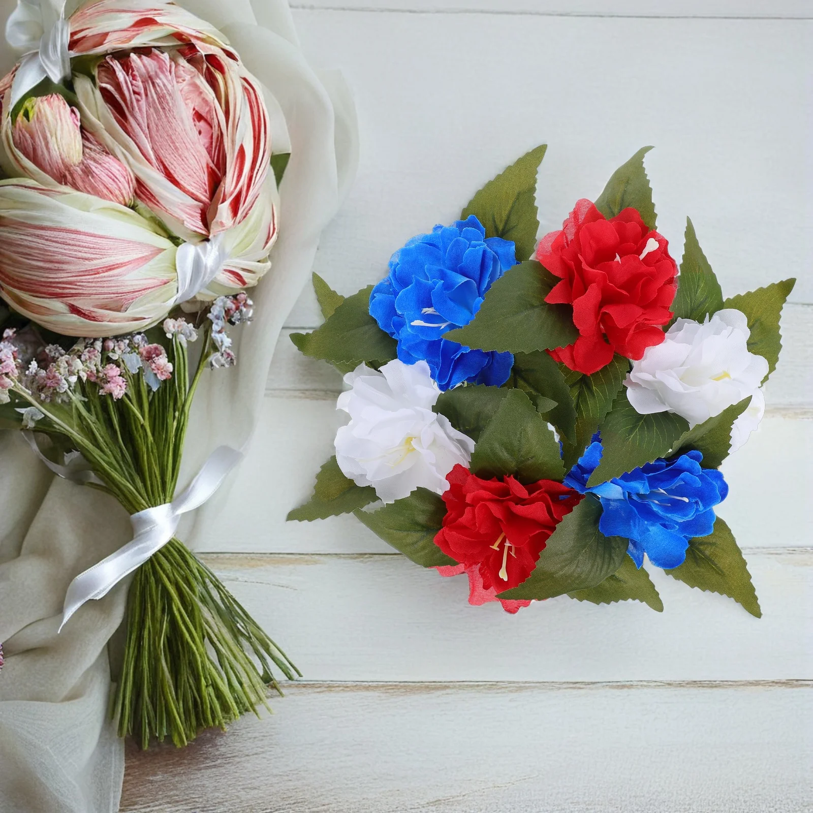 

Flower Ring Artificial Wreath Home Decor Spring Party Centerpiece Wedding Decoration Realistic Fading Resistant