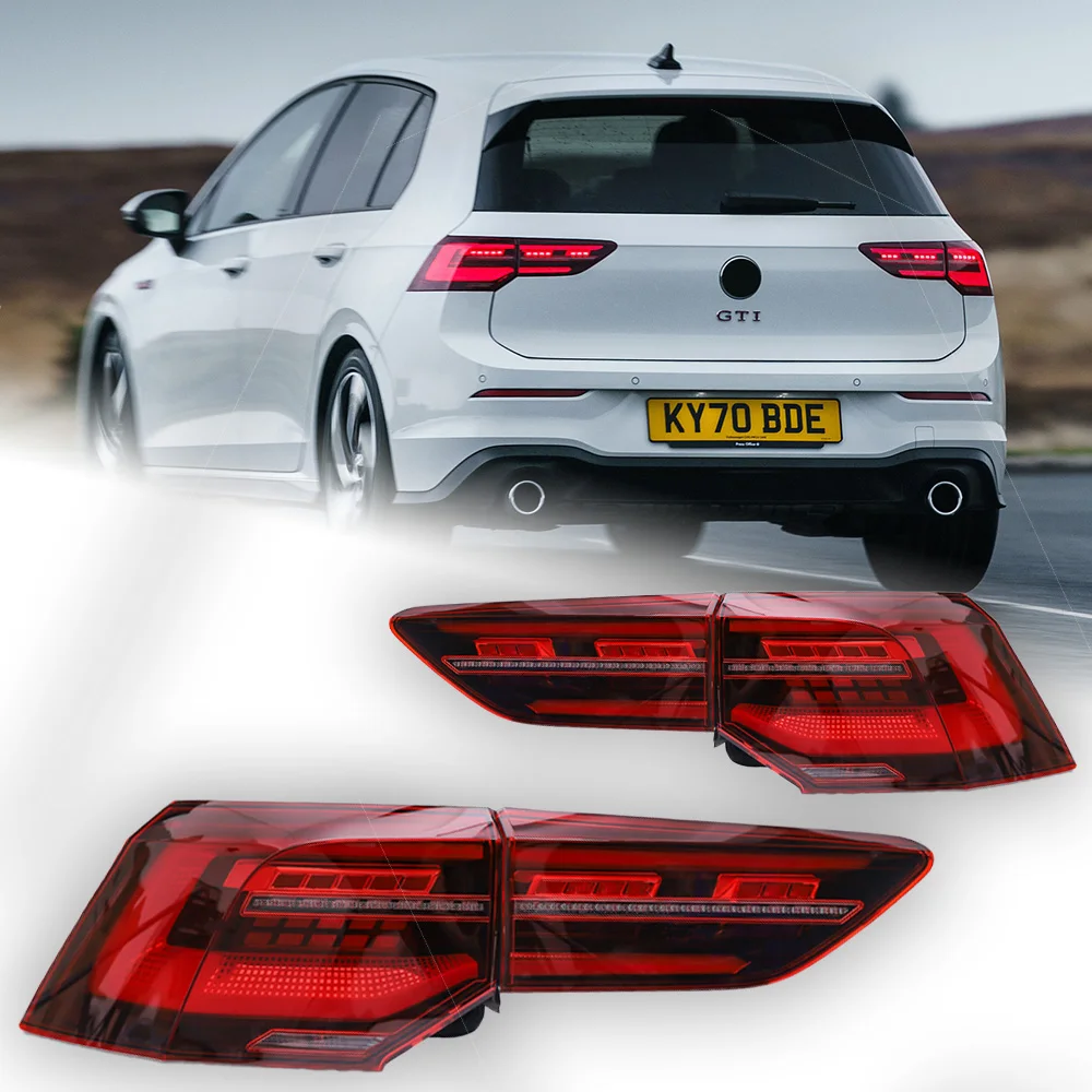 

Car Lights for VW Golf 8 LED Tail Lamp 2020-2022 Golf8 Tail Light Signal Drl Rear Stop Brake Animation Automotive Accessory