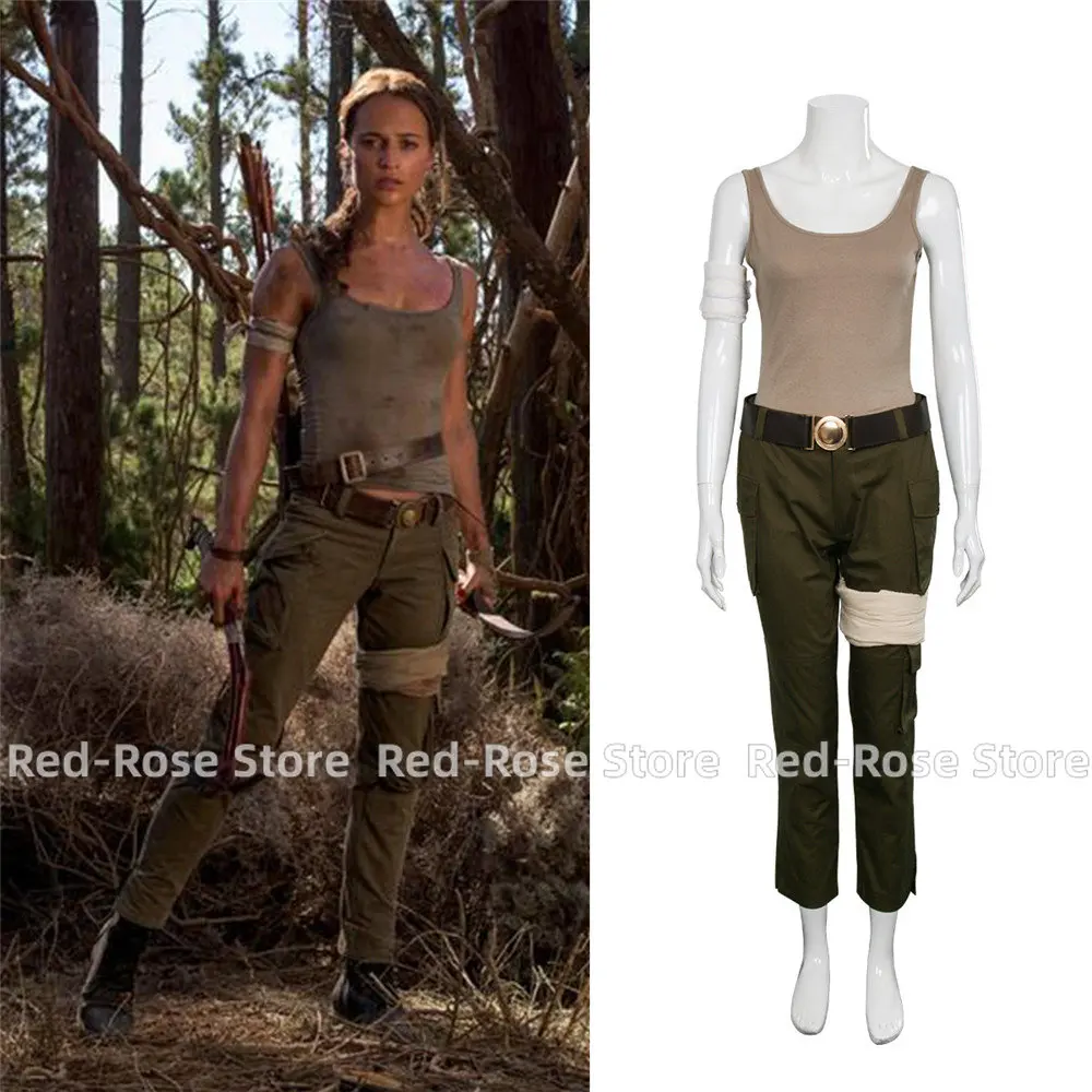 New Lara Croft Costume Tomb Raider Lara Croft Costume Halloween Christmas Game Cosplay Adult Women Cosplay Costume Custom Made